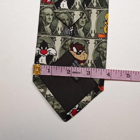 Vintage Looney Tunes Money Tie - Picture 9 of 10